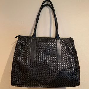 Large Roomy Woven Handbag / Purse